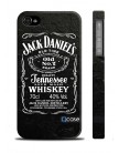 Чехол QCase для iPhone 4 | 4S Jack Daniels (пластиковый чехол, защитная пленка, заставка)