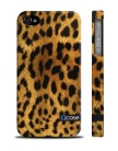 Чехол QCase для iPhone 4 | 4S Leopard / Леопард (пластиковый чехол, защитная пленка, заставка)