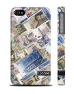 Чехол QCase для iPhone 4 | 4S Money / Деньги (пластиковый чехол, защитная пленка, заставка)