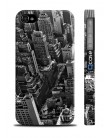 Чехол QCase для iPhone 4 | 4S New York / Нью Йорк (пластиковый чехол, защитная пленка, заставка)