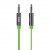 Кабель Belkin MIXIT Aux Cable 3.5mm зеленый плоский
