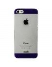 Накладка Moshi для iPhone 5 прозрачная с фиолетовыми краями