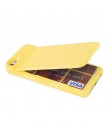 Накладка для iPhone 5 с зеркалом и местом для кредитки желтая