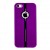 Накладка для iPhone 5 прорезиненная внутри фиолетовая