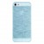 Накладка для iPhone 5 прозрачная в виде кирпичиков голубая