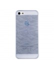 Накладка для iPhone 5 прозрачная в виде кирпичиков бледно-голубая