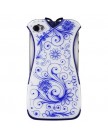 Накладка для iPhone 4 | 4S Платье (бело-синяя)