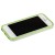 Бампер для iPhone 5C зеленый с прозрачной полосой