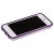 Бампер для iPhone 5C фиолетовый с прозрачной полосой
