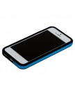 Бампер для iPhone 5C черный с голубой полосой