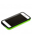 Бампер для iPhone 5C черный с зеленой полосой