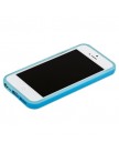 Бампер для iPhone 5C голубой с голубойй полосой