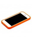 Бампер для iPhone 5C оранжевый с оранжевой полосой