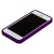 Бампер для iPhone 5C фиолетовый с фиолетовой полосой