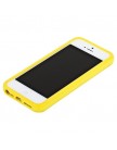 Бампер для iPhone 5C желтый с желтой полосой