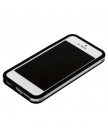 Бампер для iPhone 5C черный с прозрачной полосой