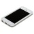 Бампер для iPhone 5C белый с прозрачной полосой
