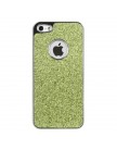 Накладка для iPhone 5 с блестками зеленая