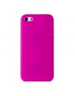 Чехол силиконовый для iPhone 5C мягкий ярко-розовый