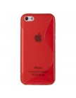Чехол силиконовый для iPhone 5C жесткий красный