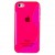 Чехол силиконовый для iPhone 5C жесткий розовый