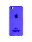 Чехол силиконовый TPU для iPhone 5C матовый синий