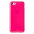 Чехол силиконовый TPU для iPhone 5C глянцевый ярко-розовый