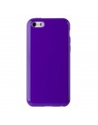 Чехол силиконовый TPU для iPhone 5C глянцевый фиолетовый