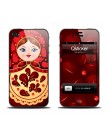 Виниловая наклейка для iPhone 4 | 4S Matroshka Red