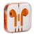 Наушники-капли для Apple оранжевые