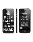 Виниловая наклейка для iPhone 4 | 4S Keep Calm and Train Hard 