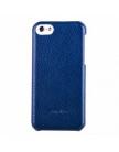 Накладка кожаная Melkco для iPhone 5C Leather Snap Cover (Dark Blue LC)