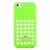 Чехол силиконовый для iPhone 5C с перфорацией зеленый