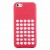 Чехол силиконовый для iPhone 5C с перфорацией розовый