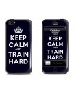 Выпуклая наклейка Keep Calm and Train Hard для iPhone 5 | 5s