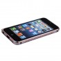 Бампер металлический iBacks Colorful Arc-shaped Bodhi Bumper for iPhone 5S| 5 pink edge (ip50285) Silver Серебро, с узором