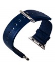 Ремешок кожаный G-Case для Apple Watch 38мм (классическая пряжка) Blue - Синий