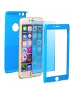Чехол противоударный 360 Protect Case & 9H Tempered Glass для iPhone 6 (4.7) Blue - Голубой