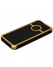 Накладка противоударная для iPhone 5 | 5S с золотой окантовкой тип 1