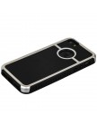 Накладка противоударная для iPhone 5 | 5S с серебристой окантовкой тип 1