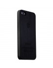 Накладка пластиковая прорезиненная для iPhone 5 | 5S под дерево, черный