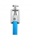 Монопод для селфи с кнопкой спуска Selfi Monopod multi-function audio cable (0.8 м) голубой