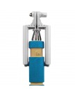 Монопод для селфи с кнопкой спуска Selfi MINI Monopod audio cable (0.48 м) голубой