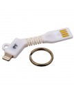 USB дата-кабель для Apple LIGHTNING брелок белый