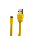 USB дата-кабель Remax Fast Charging для Apple LIGHTNING плоский (1.0 м) желтый