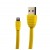 USB дата-кабель Remax Fast Charging для Apple LIGHTNING плоский (1.0 м) желтый