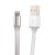 USB дата-кабель Remax My Device My Life для Apple LIGHTNING плоский (1.0 м) белый, с металическими наконечниками