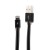 USB дата-кабель Remax My Device My Life для Apple LIGHTNING плоский (1.0 м) черный, с металическими наконечниками