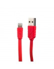 USB дата-кабель Hoco URL10 для Apple LIGHTNING плоский (1.2 м) Red - Красный