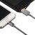 USBµ дата-кабель Hoco Quick Charge & Data URL16 для Apple LIGHTNING (1.2 м) Серый в оплетке